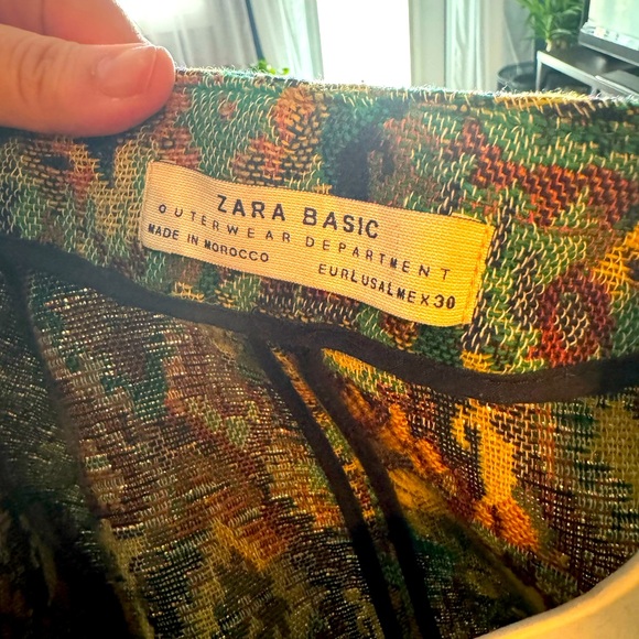 ZARA Open Front Aztec Tribal Tapestry Jacket - Picture 5 of 6